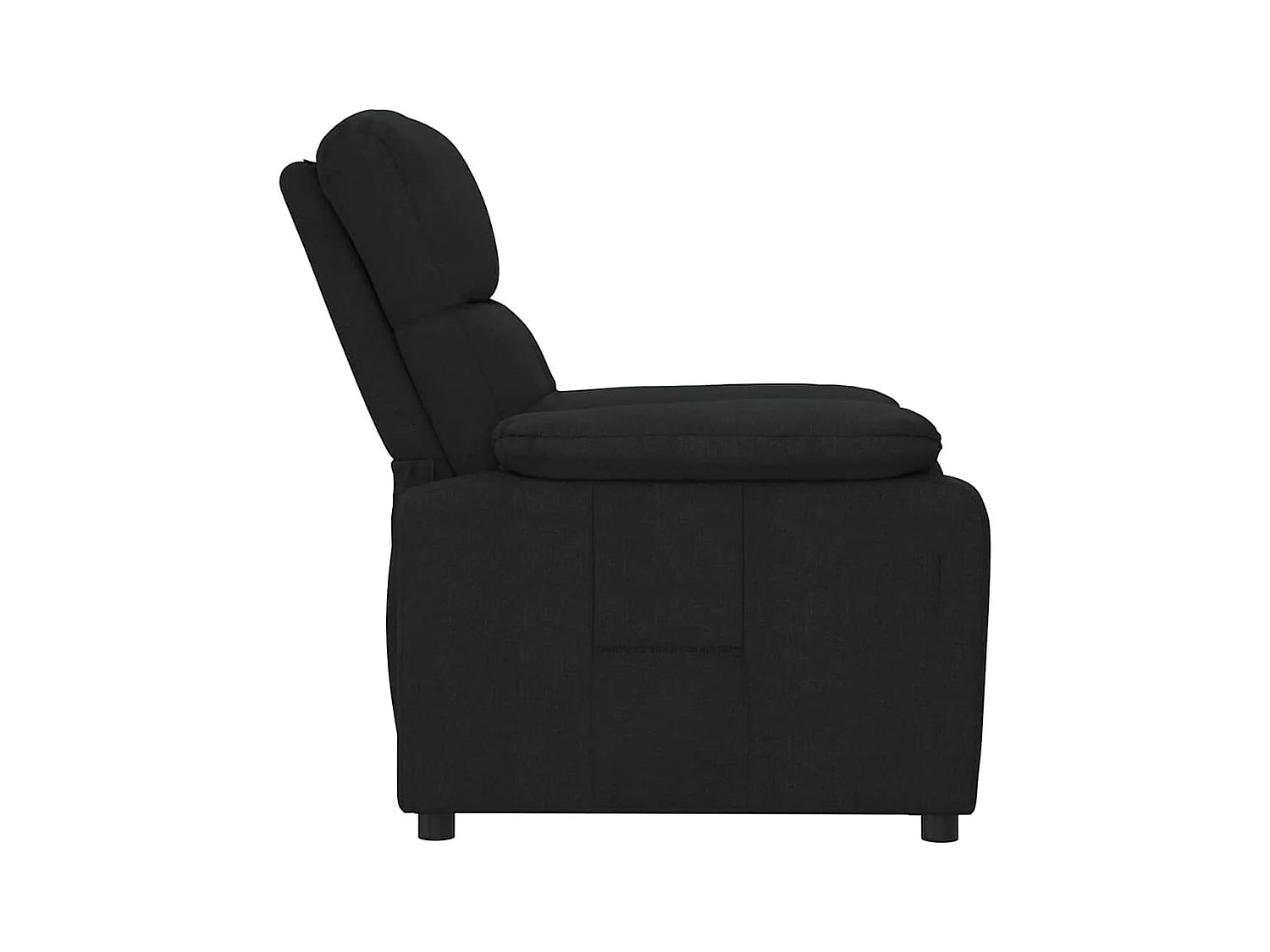 Fauteuil salon-Chaise relax-Fauteuil inclinable Noir Tissu SHL4291