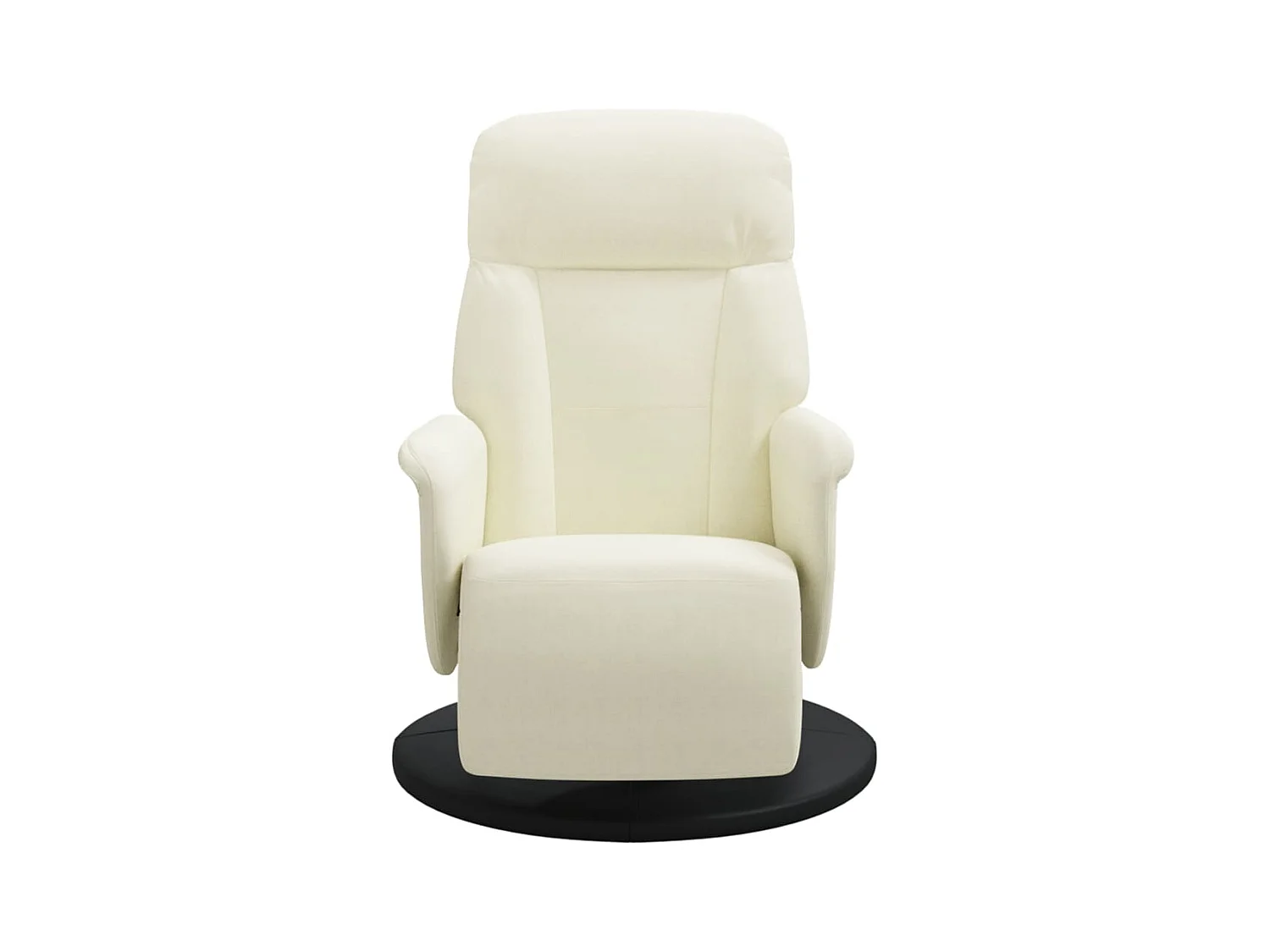 Sillón de relax | Sillón reclinable con reposapiés terciopelo color crema SHL6604