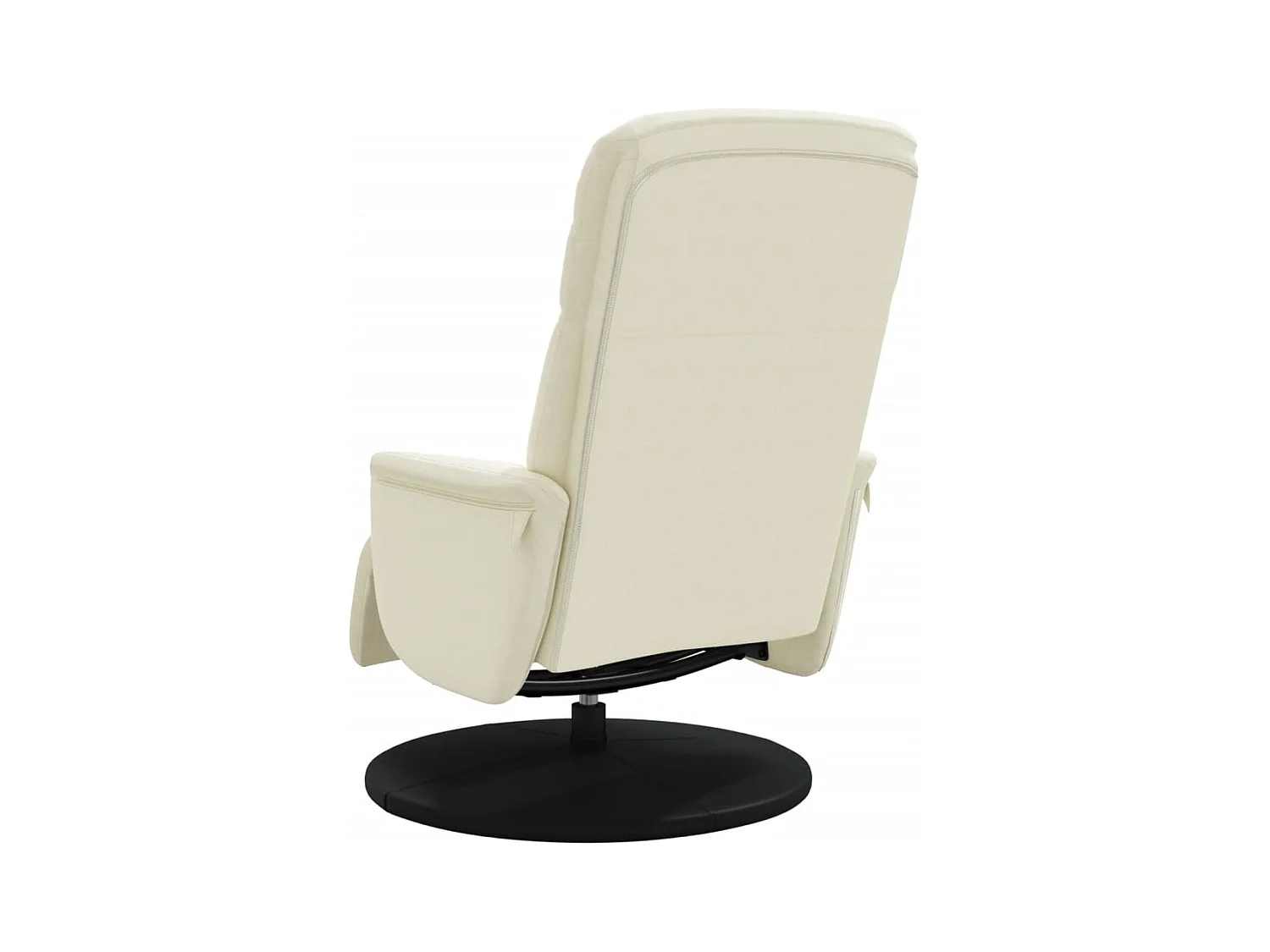 Sillón de relax | Sillón reclinable con reposapiés terciopelo color crema SHL6604