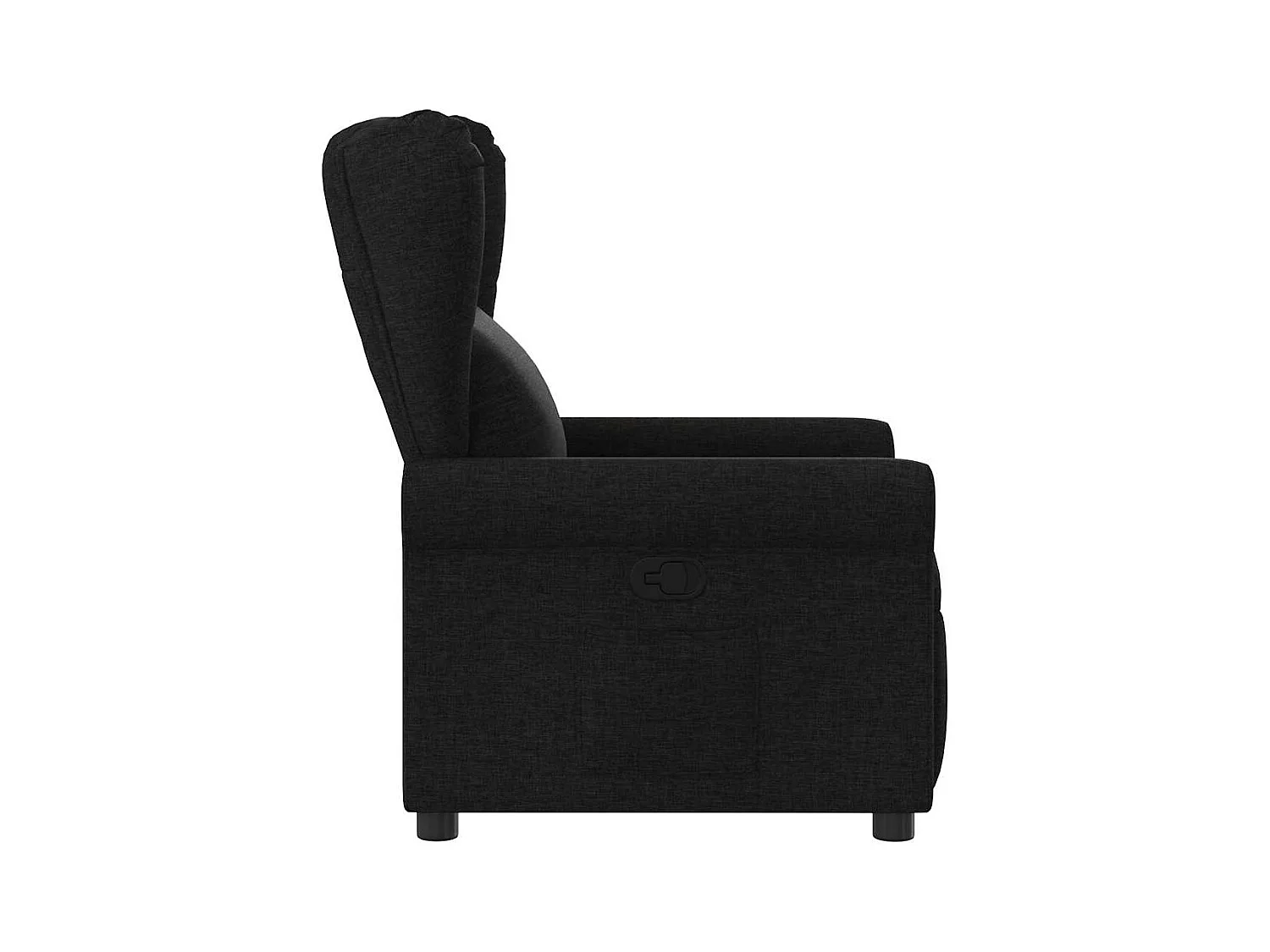 Sillón de relax | Silla | Sillón reclinable de tela negro SHL8163