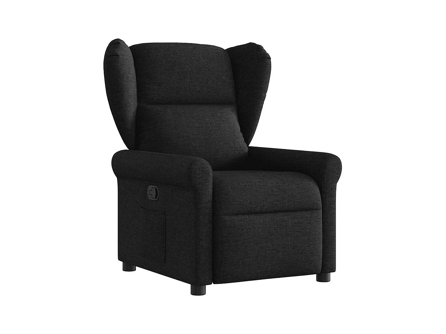Fauteuil inclinable-Chaise de relax-Fauteuil TV Noir Tissu SHL3697