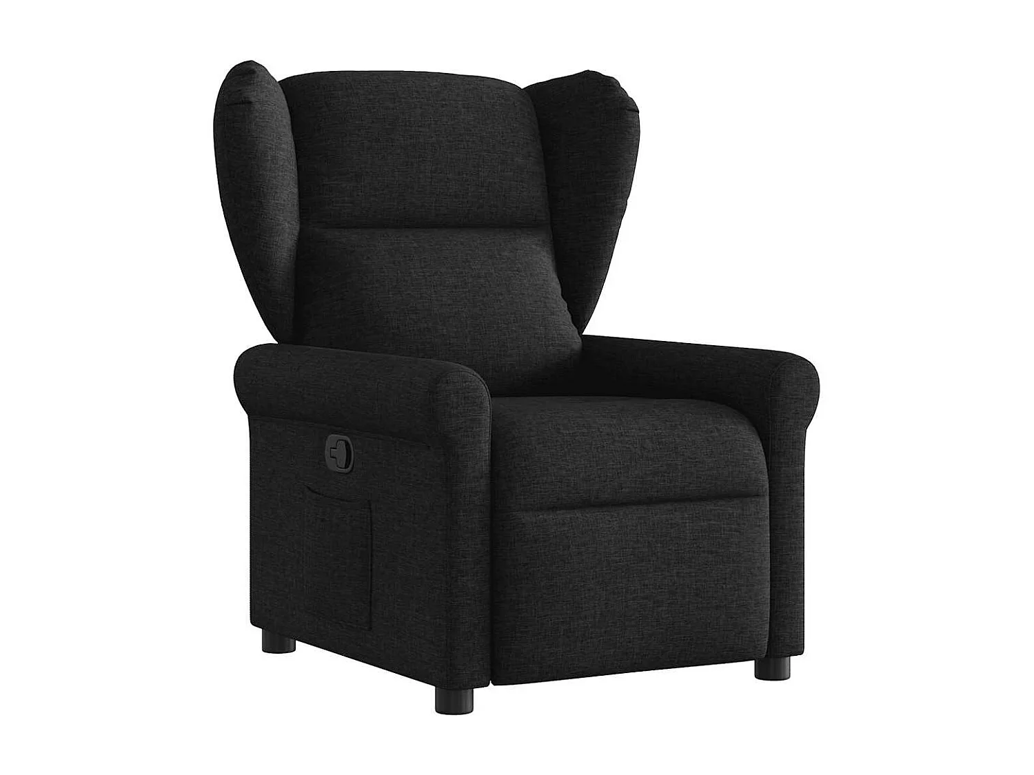 Fauteuil inclinable-Chaise de relax-Fauteuil TV Noir Tissu SHL3697