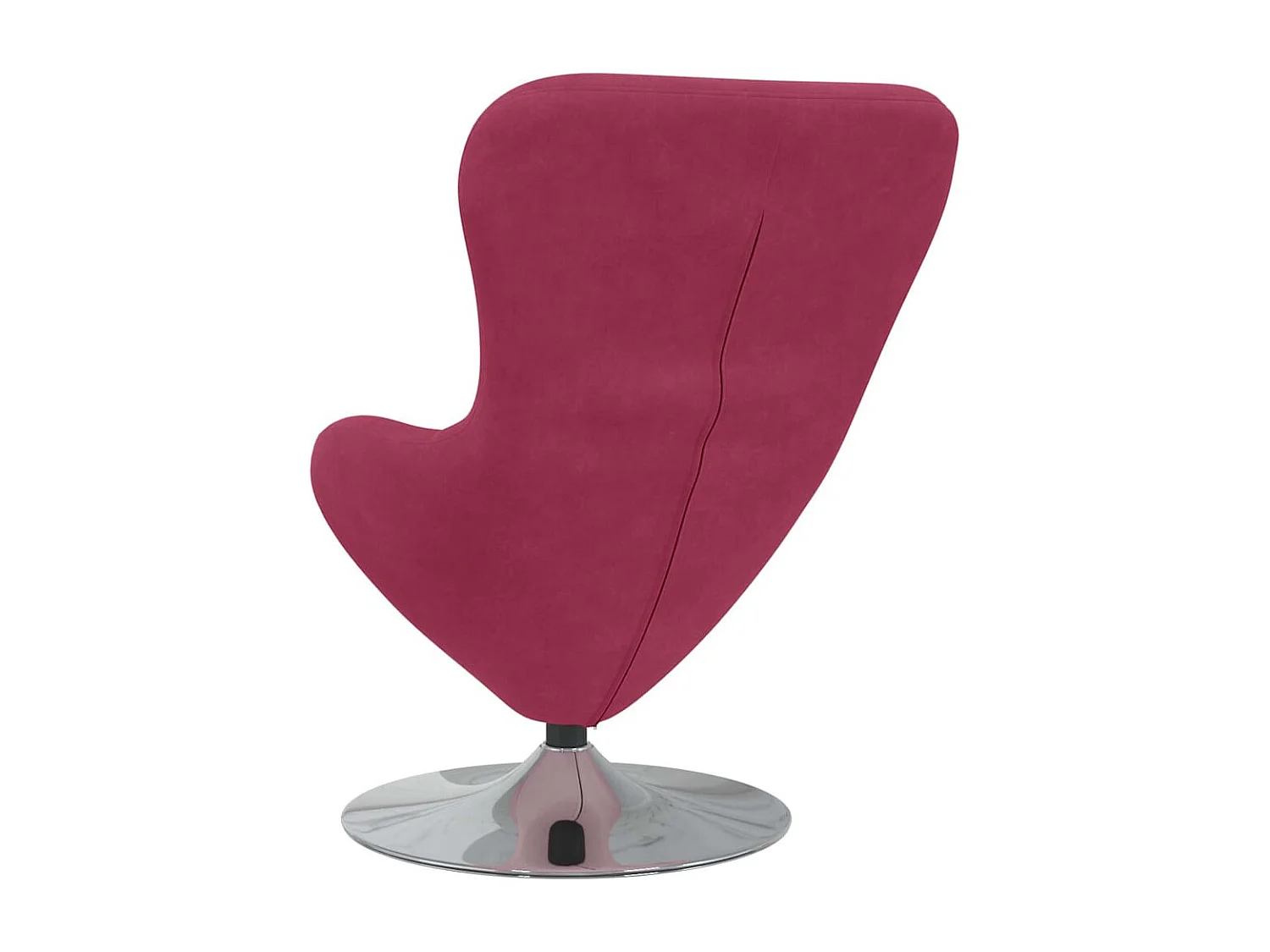 Sillón de relax | Sillón huevo Rojo vino tinto 63x73x90 cm Terciopelo SHL9581