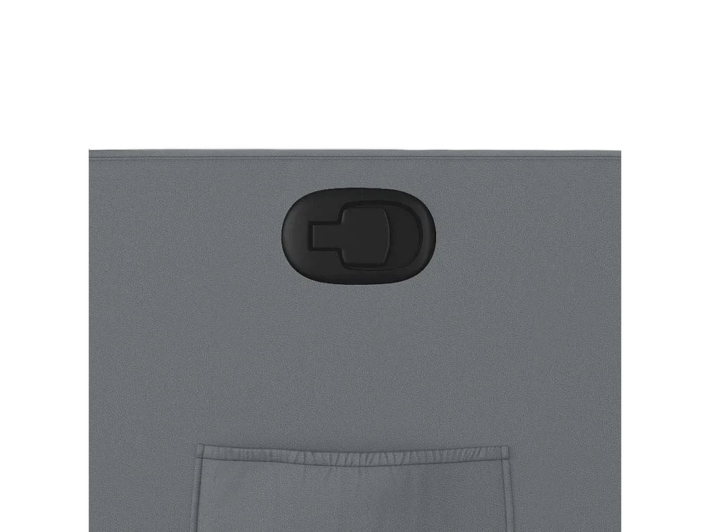 Sillón de relax | Sillón reclinable de cuero sintético gris SHL9018