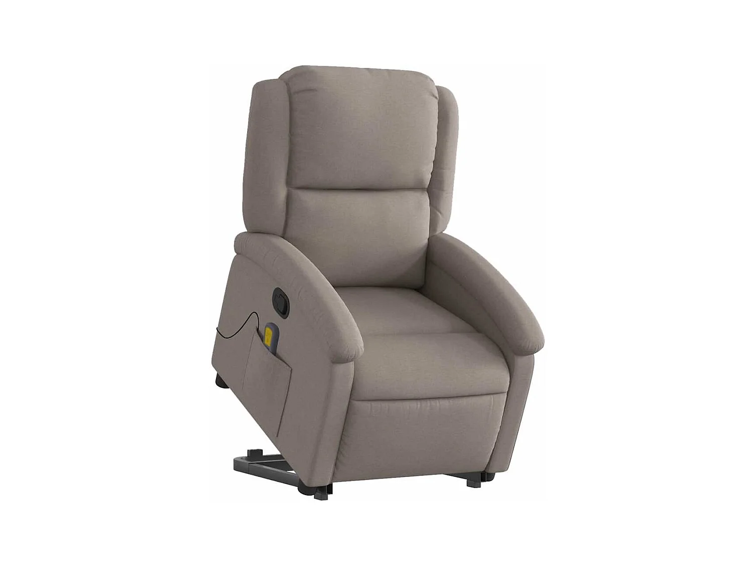 Sillón de relax | Sillón reclinable de masaje elevable tela gris taupé SHL4930