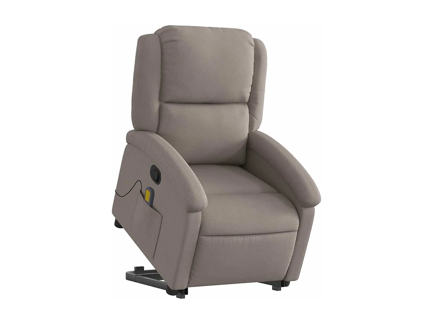 Massagesessel mit Aufstehhilfe | Relaxsessel Taupe Stoff SHL7944
