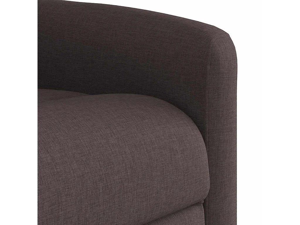 Fauteuil inclinable électrique-Fauteuil de massage de Salon Marron foncé Tissu SHL1222