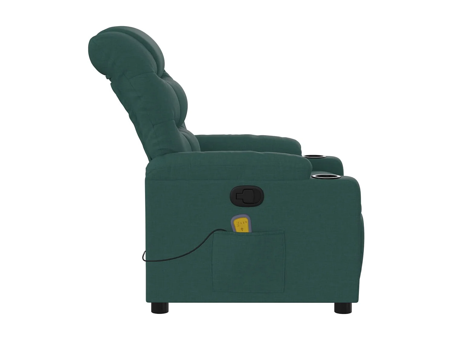 Massage-Relaxsessel | Lounge Sessel indoor dunkelgrüner Stoff SHL52225