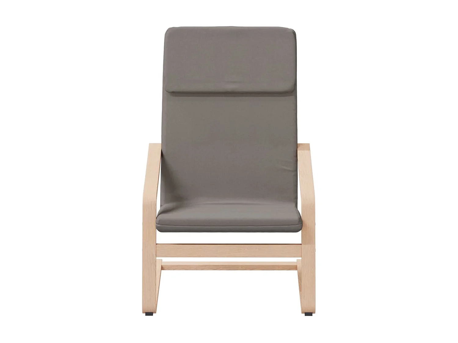 Relaxsessel mit Hocker | Lounge Sessel indoor Taupe Stoff SHL38911