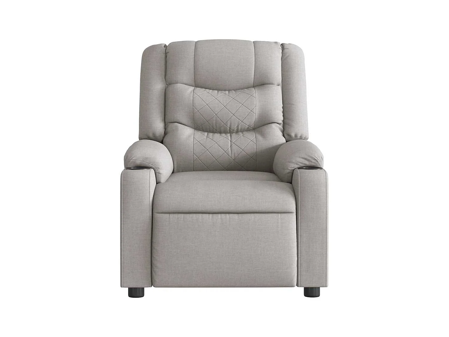 Sillón de relax | Sillón reclinable de masaje eléctrico tela gris nube SHL7510