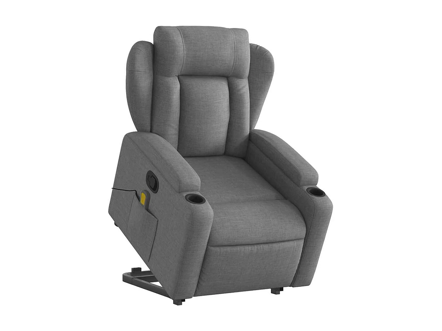 Fauteuil inclinable-Chaise de relax-Fauteuil de Massage Gris foncé Tissu SHL4132