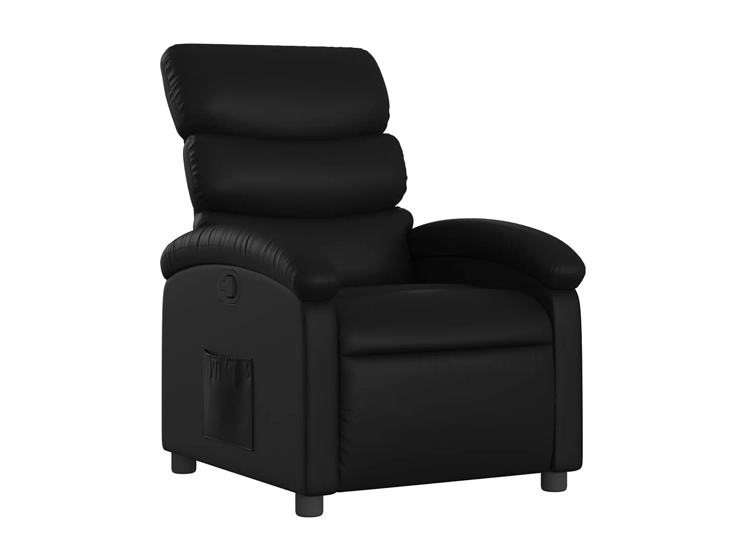 Relaxsessel | Lounge Sessel für Wohnzimmer Kunstleder Schwarz SHL76826