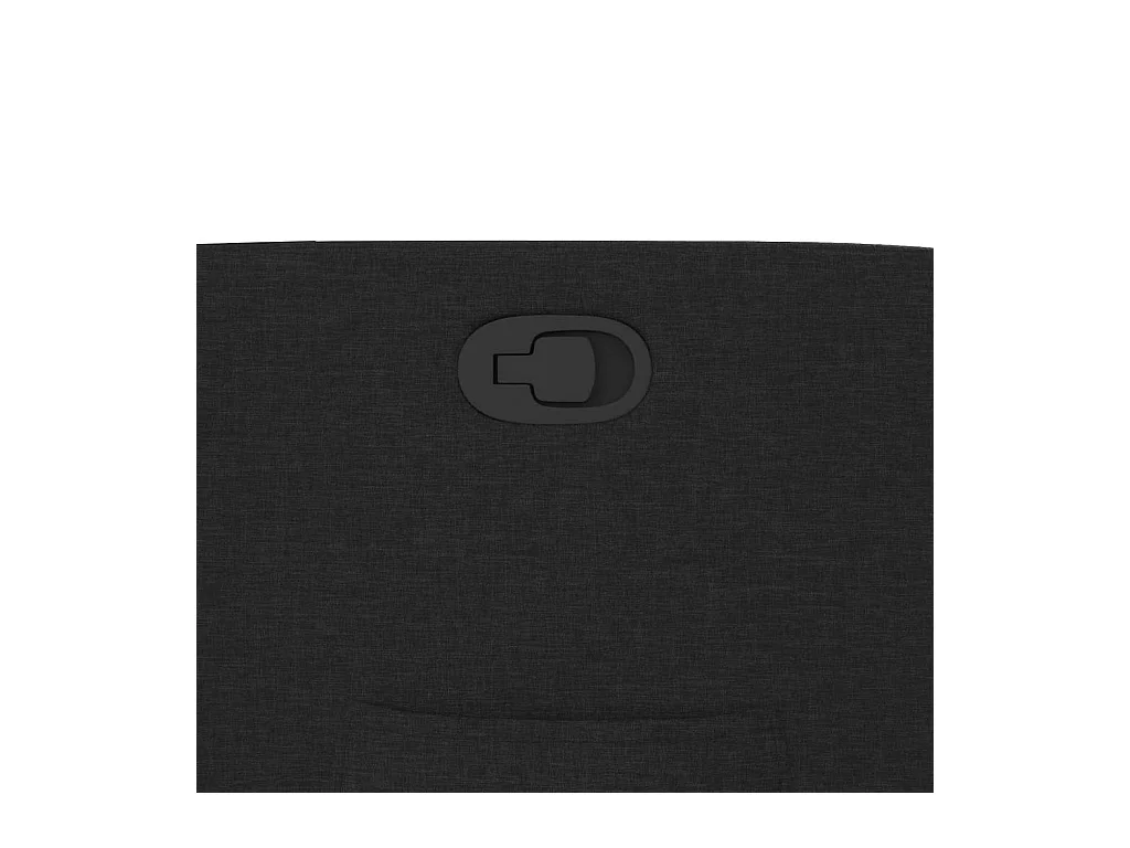 Sillón de relax | Silla | Sillón reclinable de tela negro SHL9346