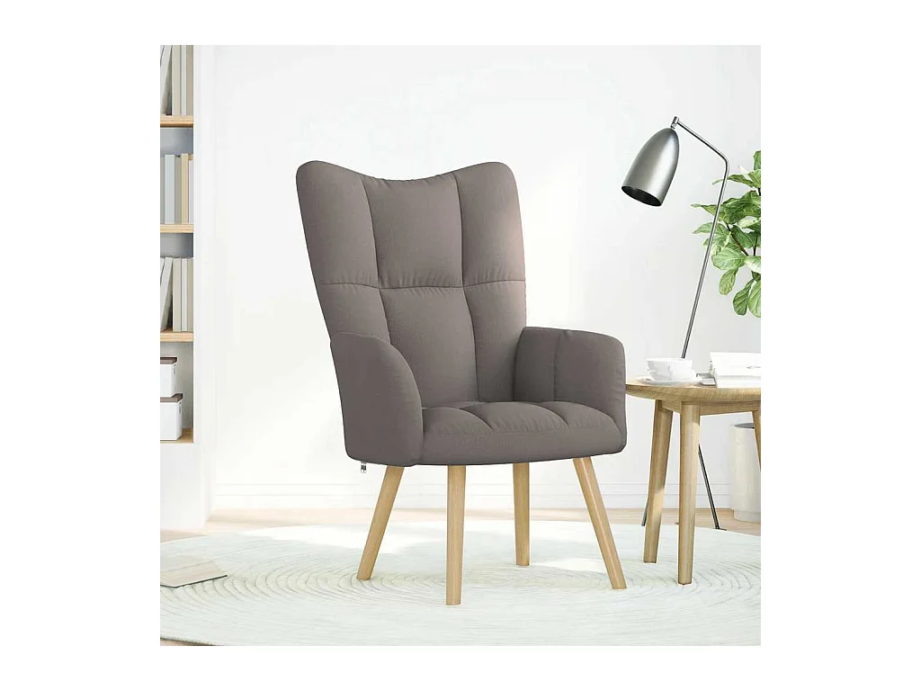 Sillón de relax | Silla de relax de tela gris taupe SHL6727