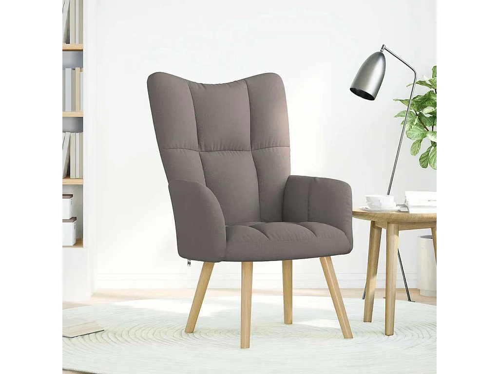 Relaxsessel-Lounge Sessel indoor Taupe Stoff SHL78819