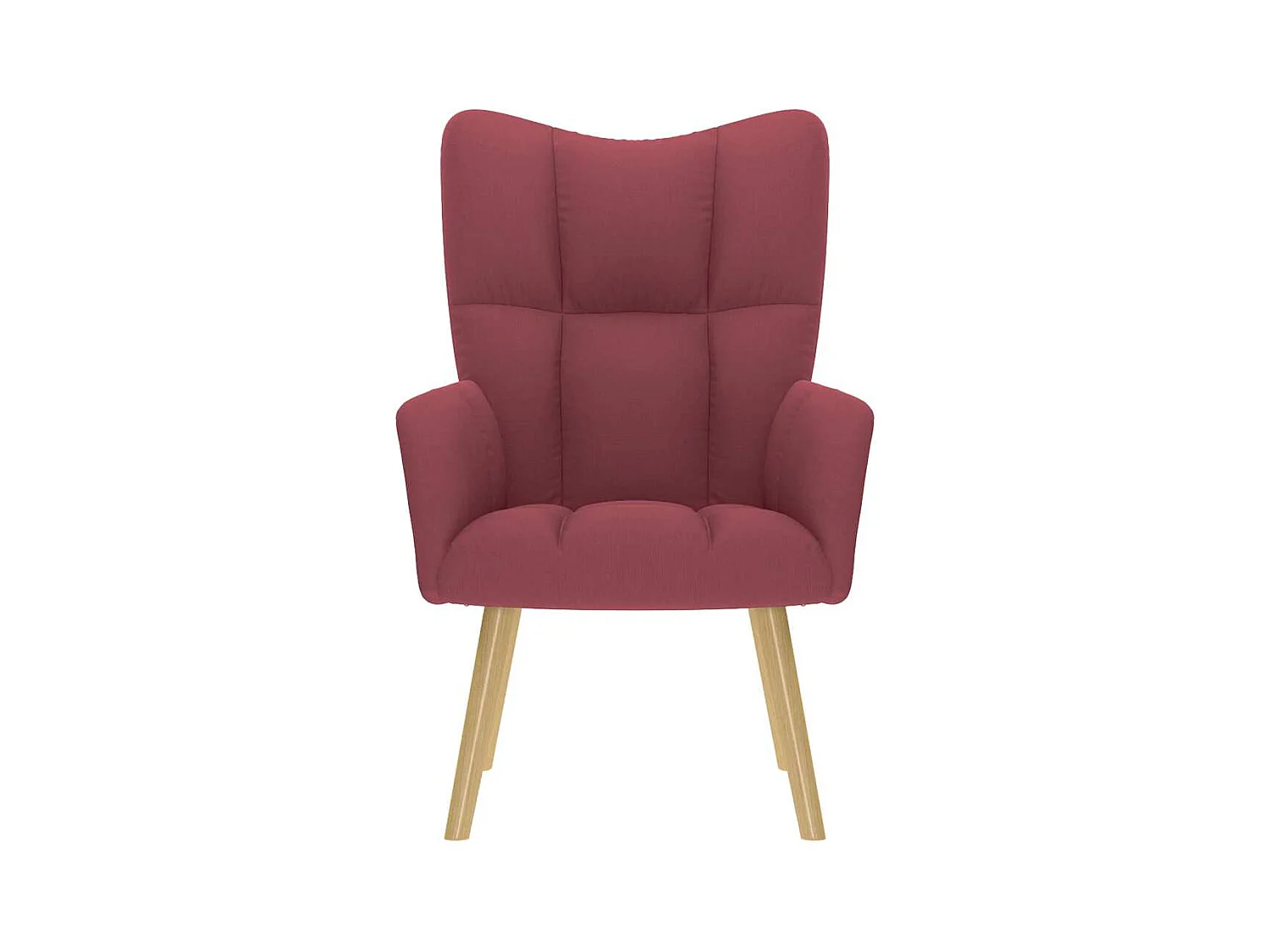 Sillón de relax | Silla de relax de tela color rojo tinto SHL3158