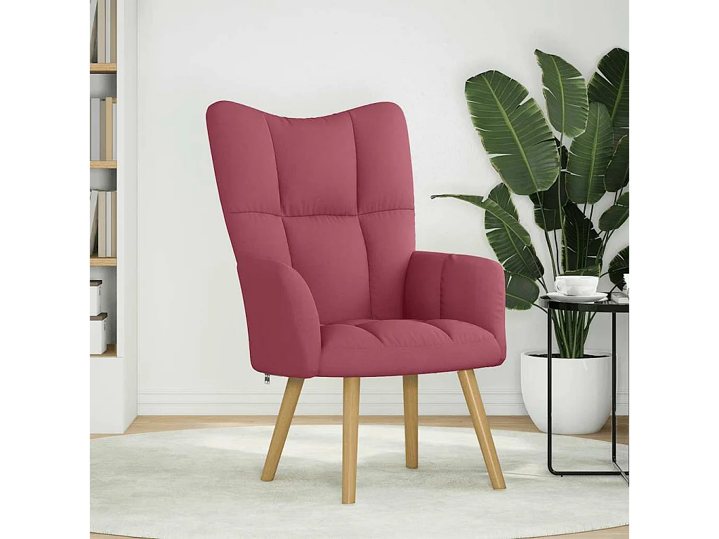 Relaxsessel-Lounge Sessel indoor Stoff Weinrot SHL12880