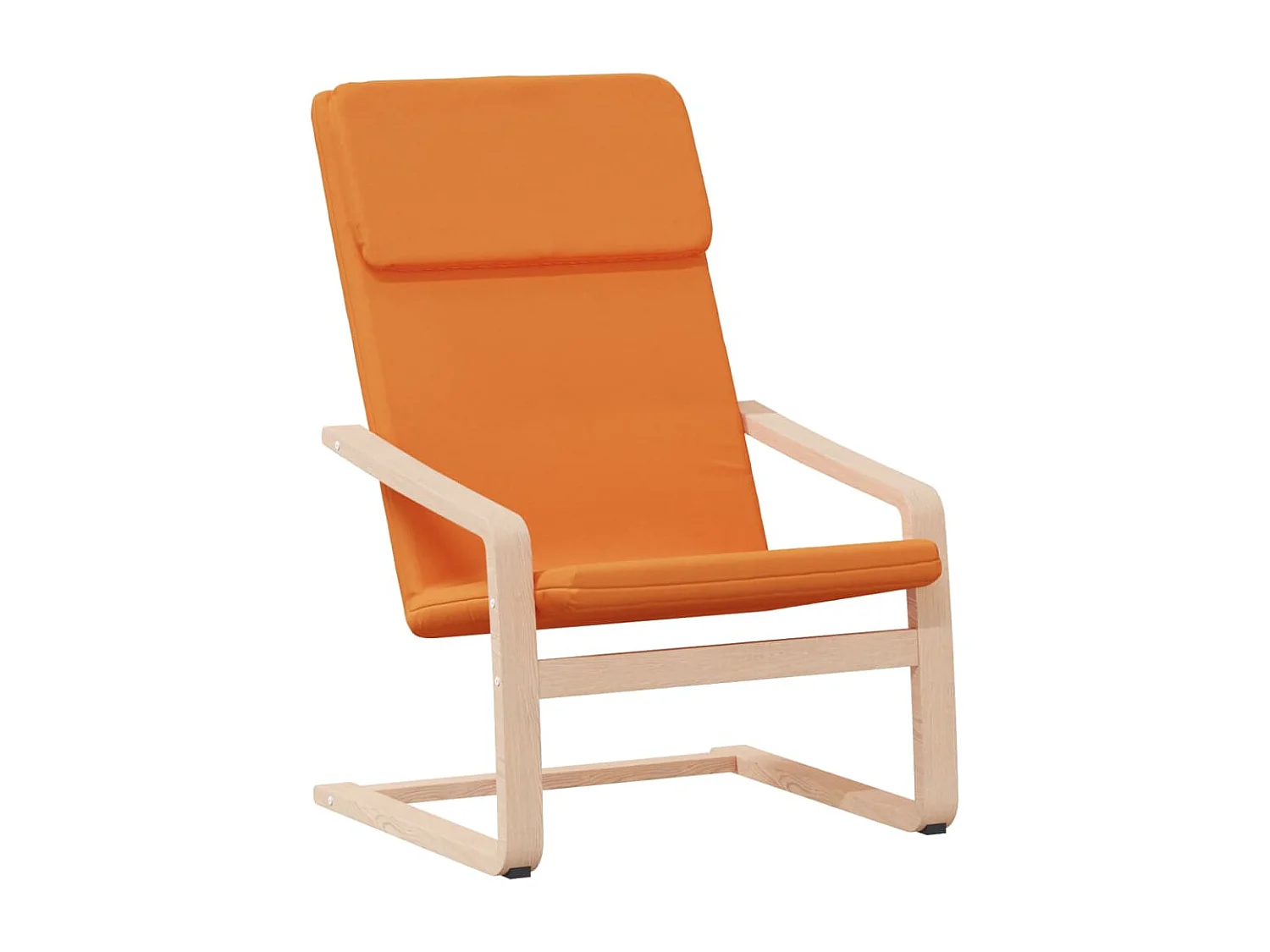 Fauteuil de relaxation avec repose-pied Jaune foncé Tissu SHL4309