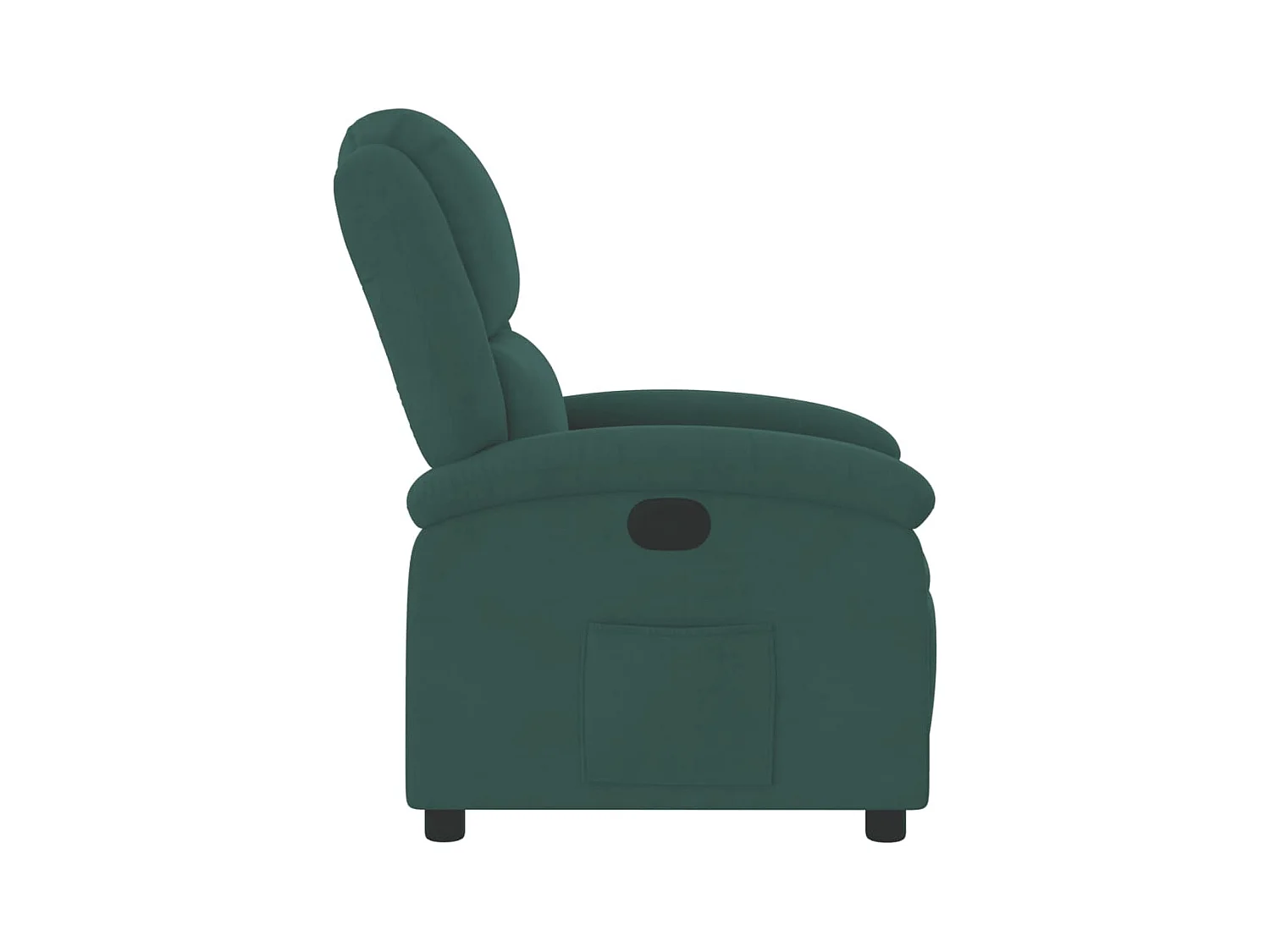 Sillón de relax | Silla | Sillón reclinable de terciopelo verde oscuro SHL4149