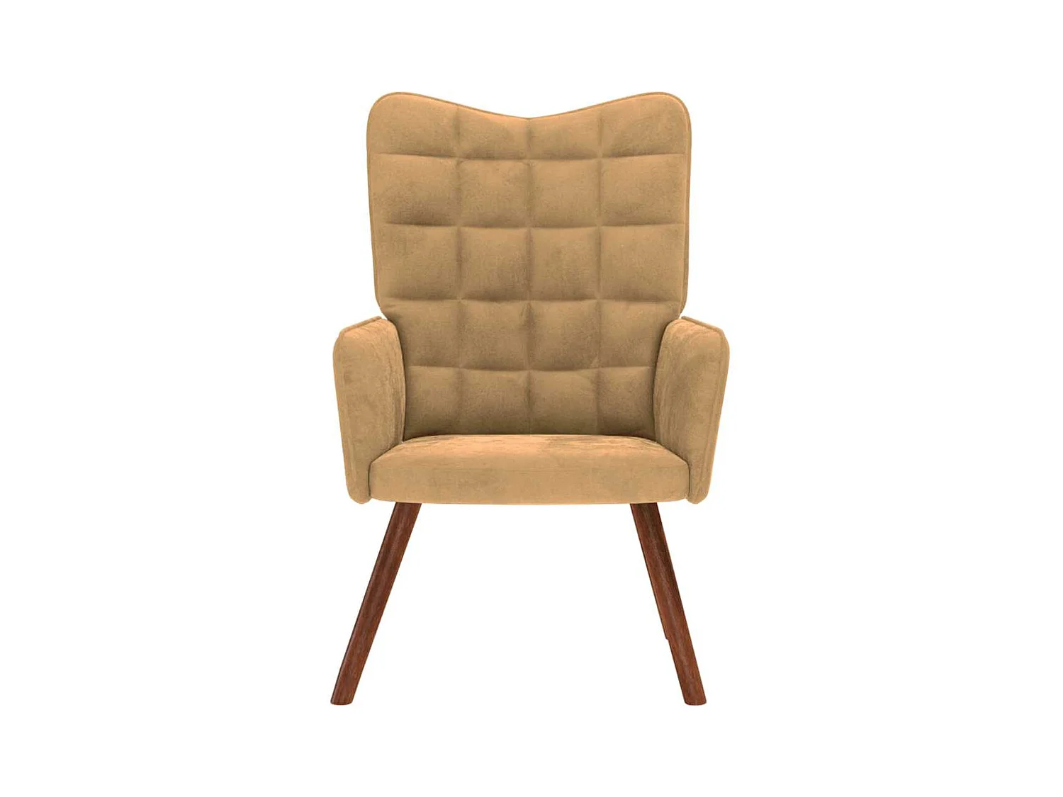 Fauteuil de Salon-Chaise de relaxation moderne Marron Velours SHL5108