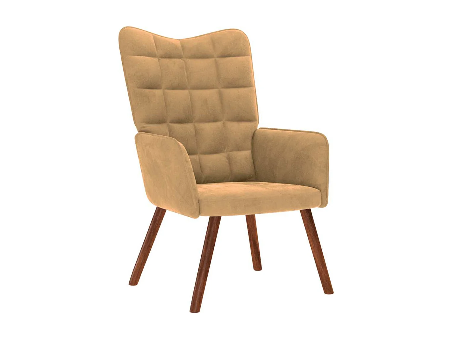 Relaxsessel-Lounge Sessel indoor Braun Samt SHL51430
