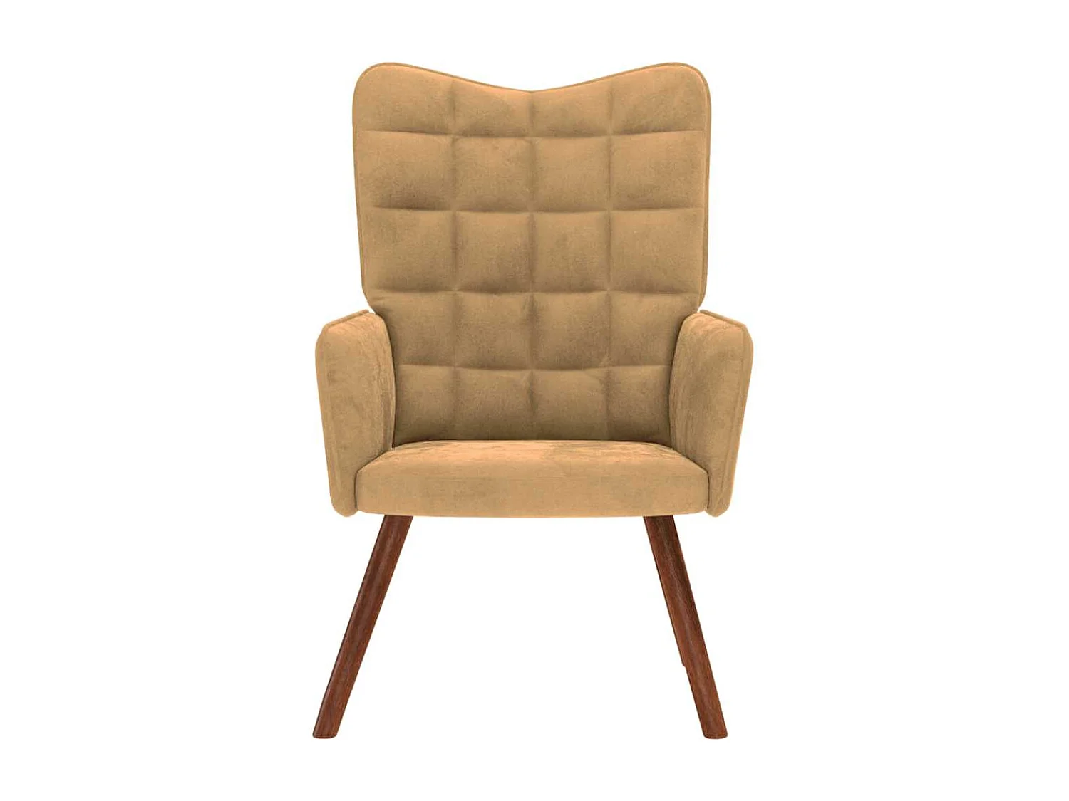 Relaxsessel-Lounge Sessel indoor Braun Samt SHL51430