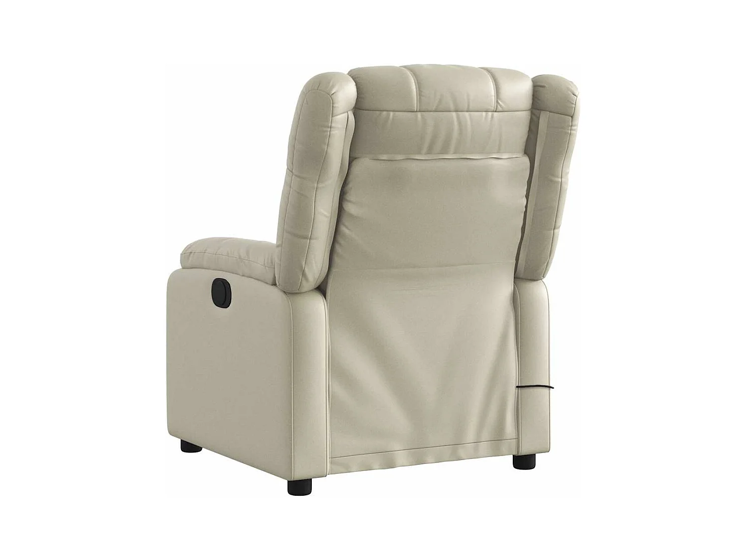 Fauteuil inclinable-Chaise de relax-Fauteuil de Massage crème similicuir SHL4858