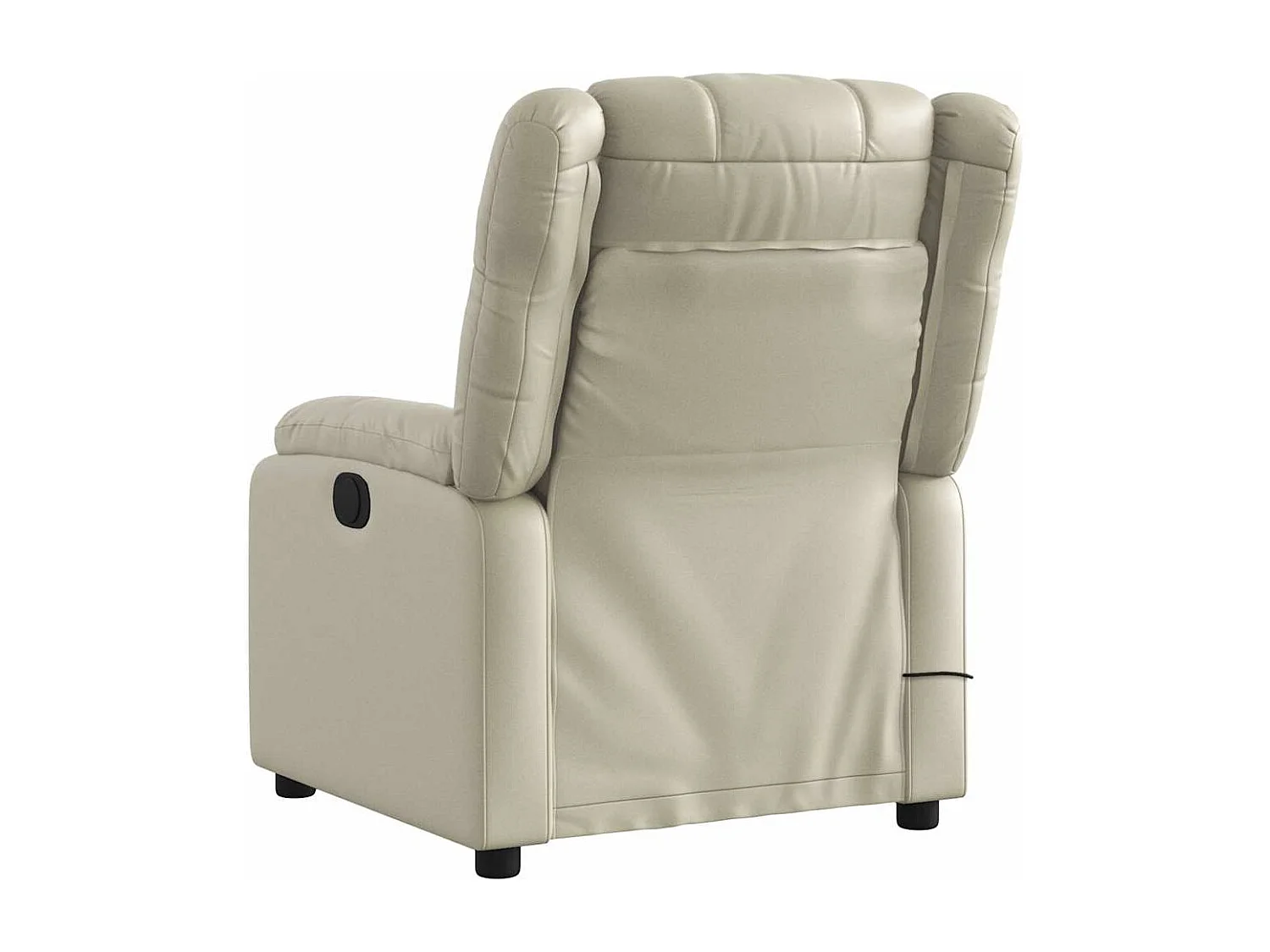 Relaxsessel | Massagesessel mit Relaxfunktion, Kunstleder, Creme SHL8024