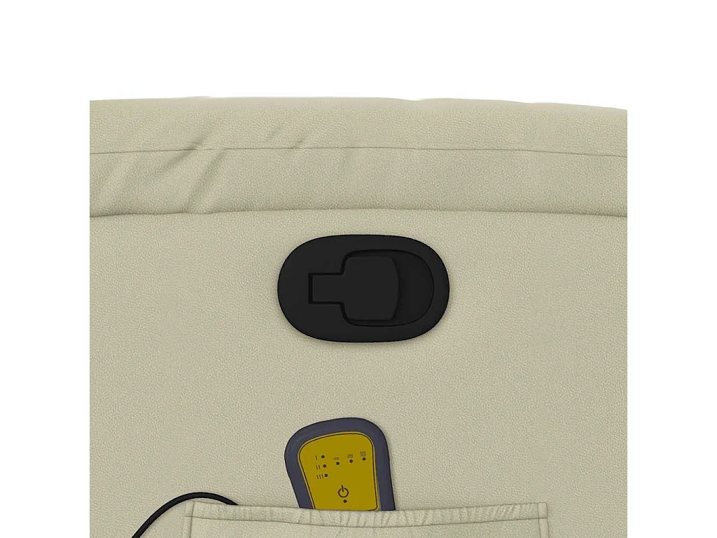 Relaxsessel | Massagesessel mit Relaxfunktion, Kunstleder, Creme SHL8024