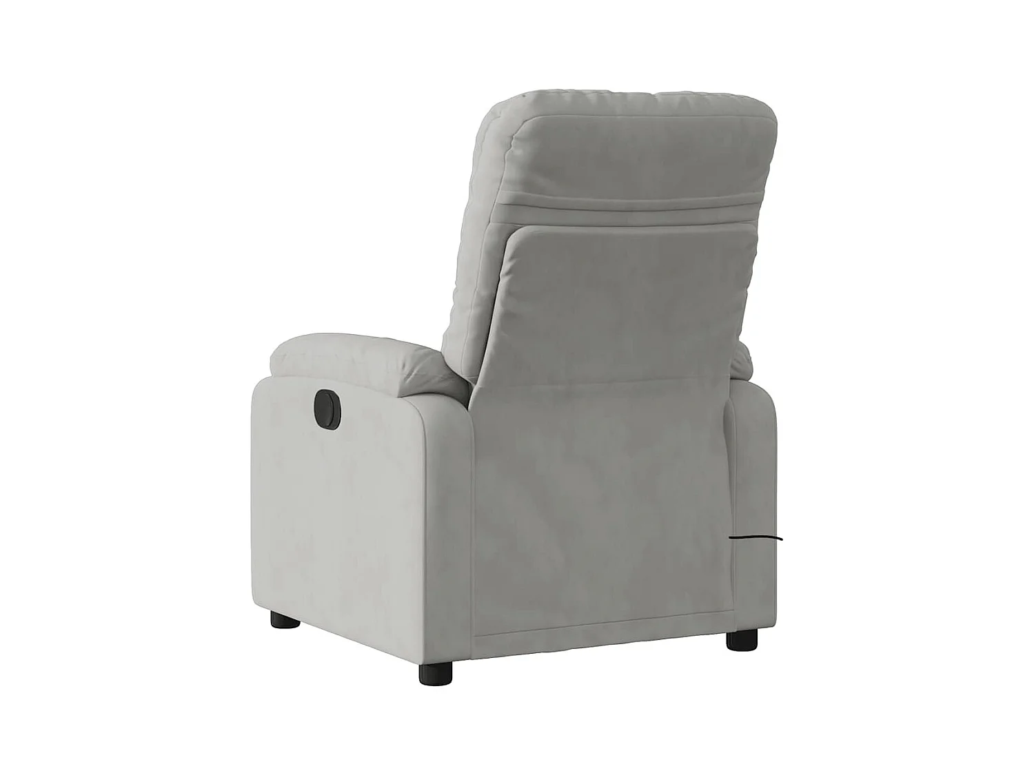 Sillón de relax | Sillón reclinable de masaje tela de microfibra gris claro SHL4939