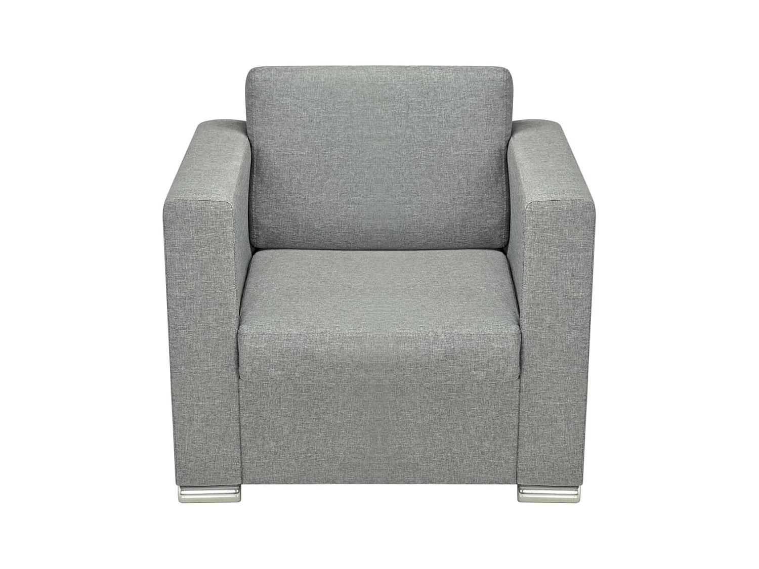 Sillón de salón | Silla de relax | Sillón de tela gris claro SHL7947