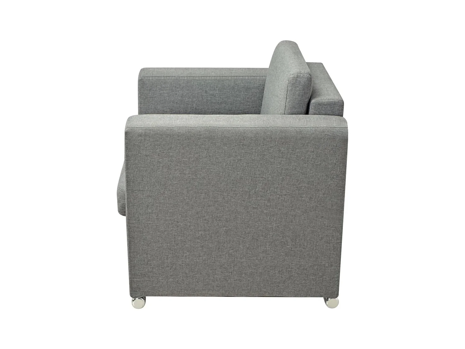 Sillón de salón | Silla de relax | Sillón de tela gris claro SHL7947