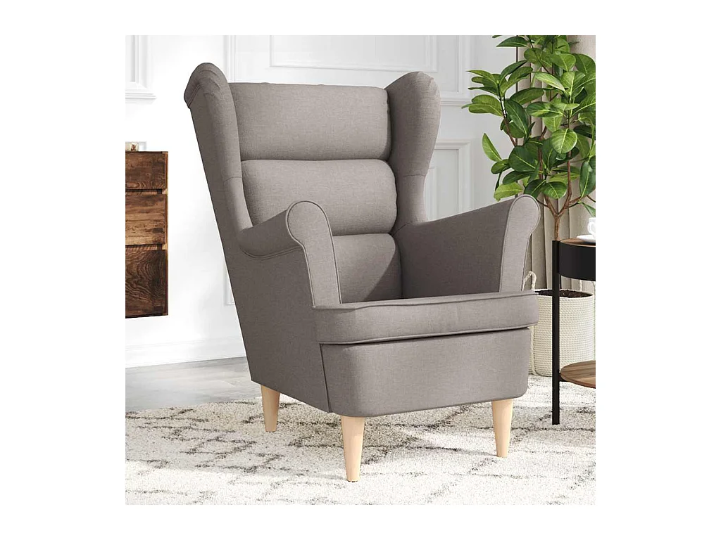 Fauteuil de Salon-Chaise de relax taupe 74x84x100 cm tissu SHL3913