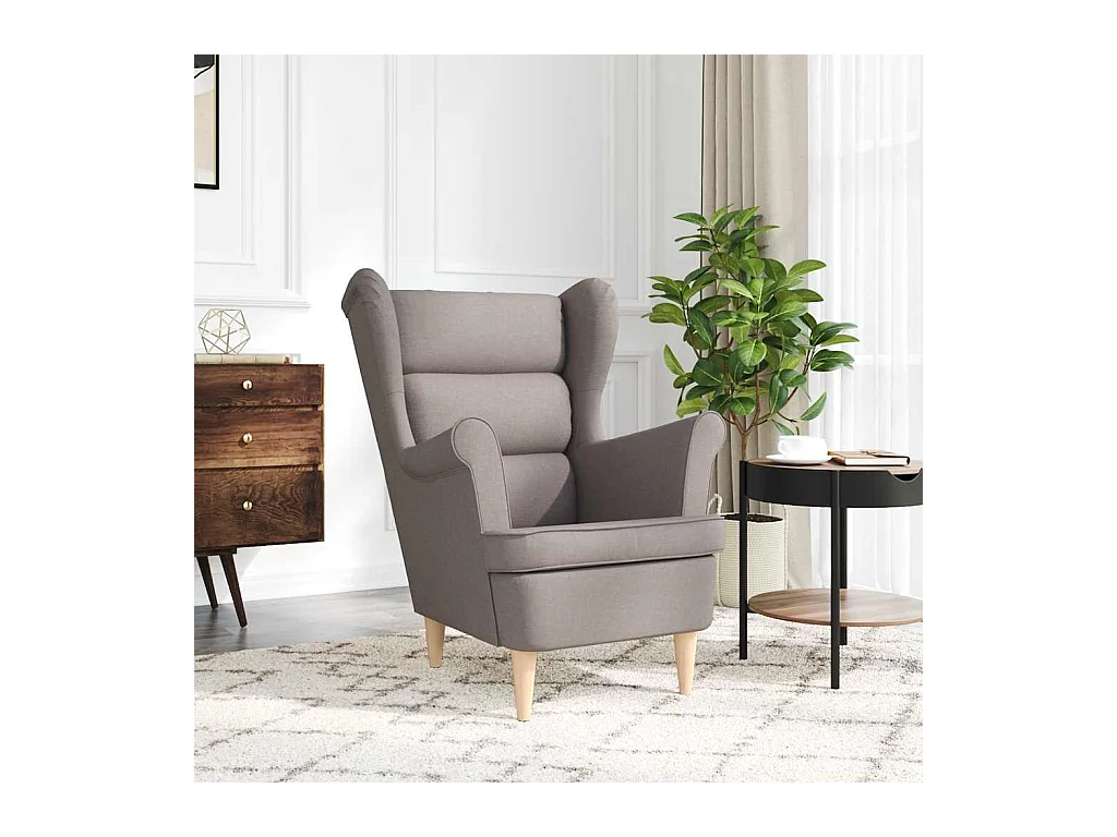 Fauteuil de Salon-Chaise de relax taupe 74x84x100 cm tissu SHL3913