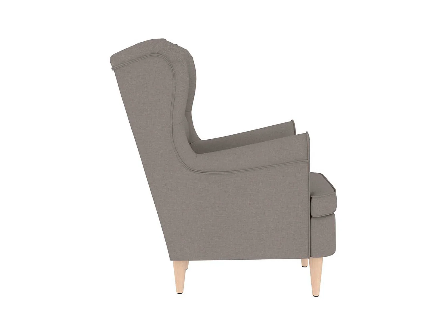 Fauteuil de Salon-Chaise de relax taupe 74x84x100 cm tissu SHL3913