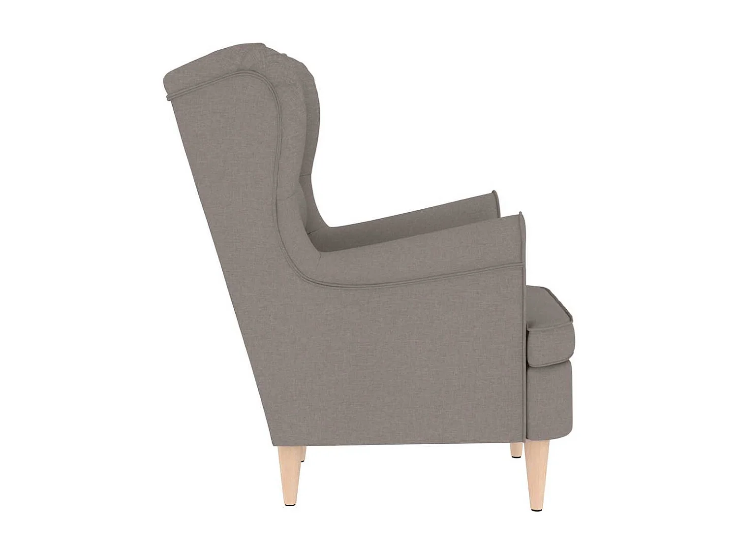 Fauteuil | Relaxstoel 74x84x100 cm stof taupe