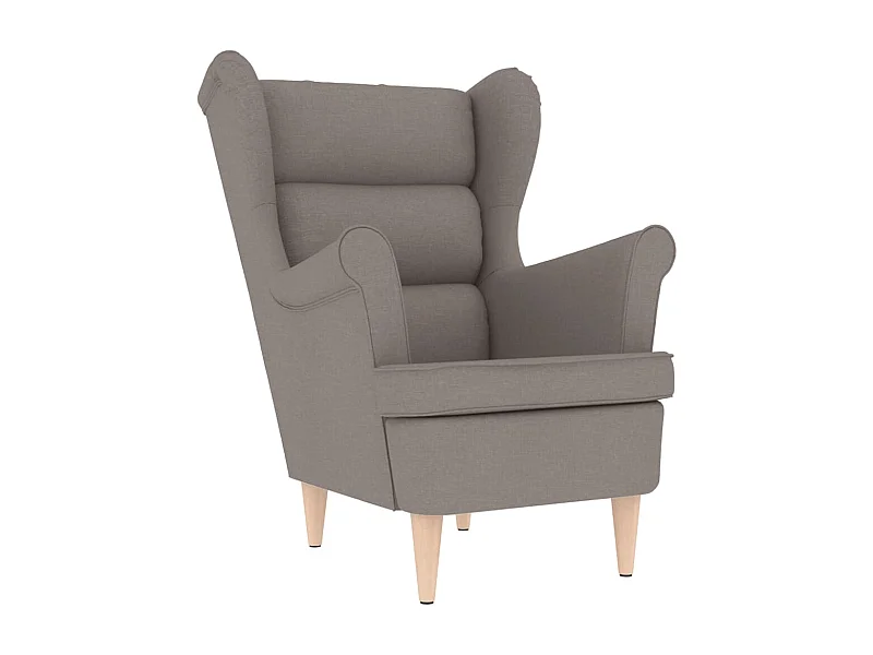 Fauteuil | Relaxstoel 74x84x100 cm stof taupe