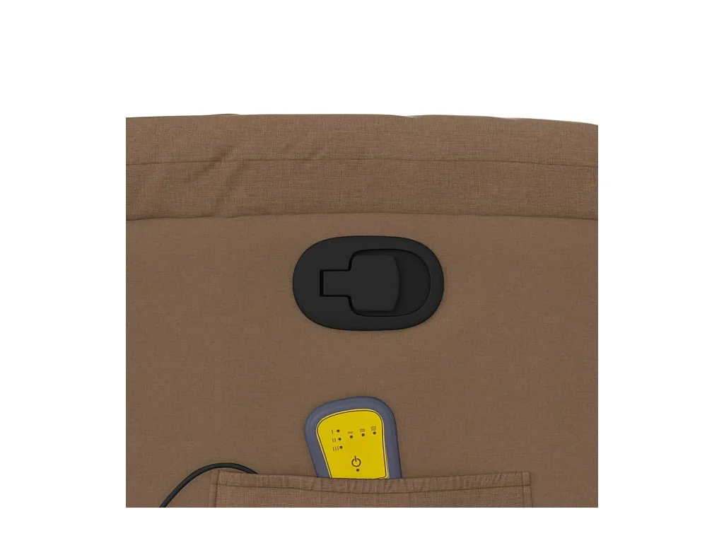 Sillón de relax | Sillón reclinable con masaje de tela marrón SHL2718