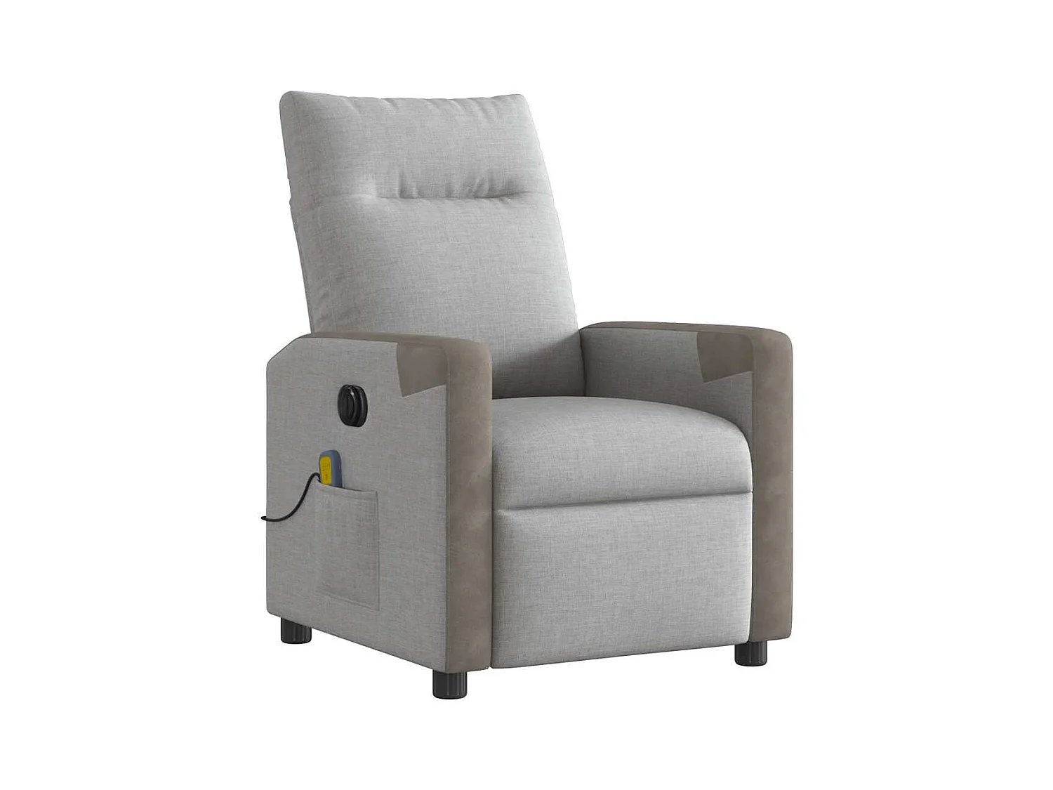 Fauteuil inclinable électrique-Fauteuil de massage de Salon gris nuage tissu SHL914