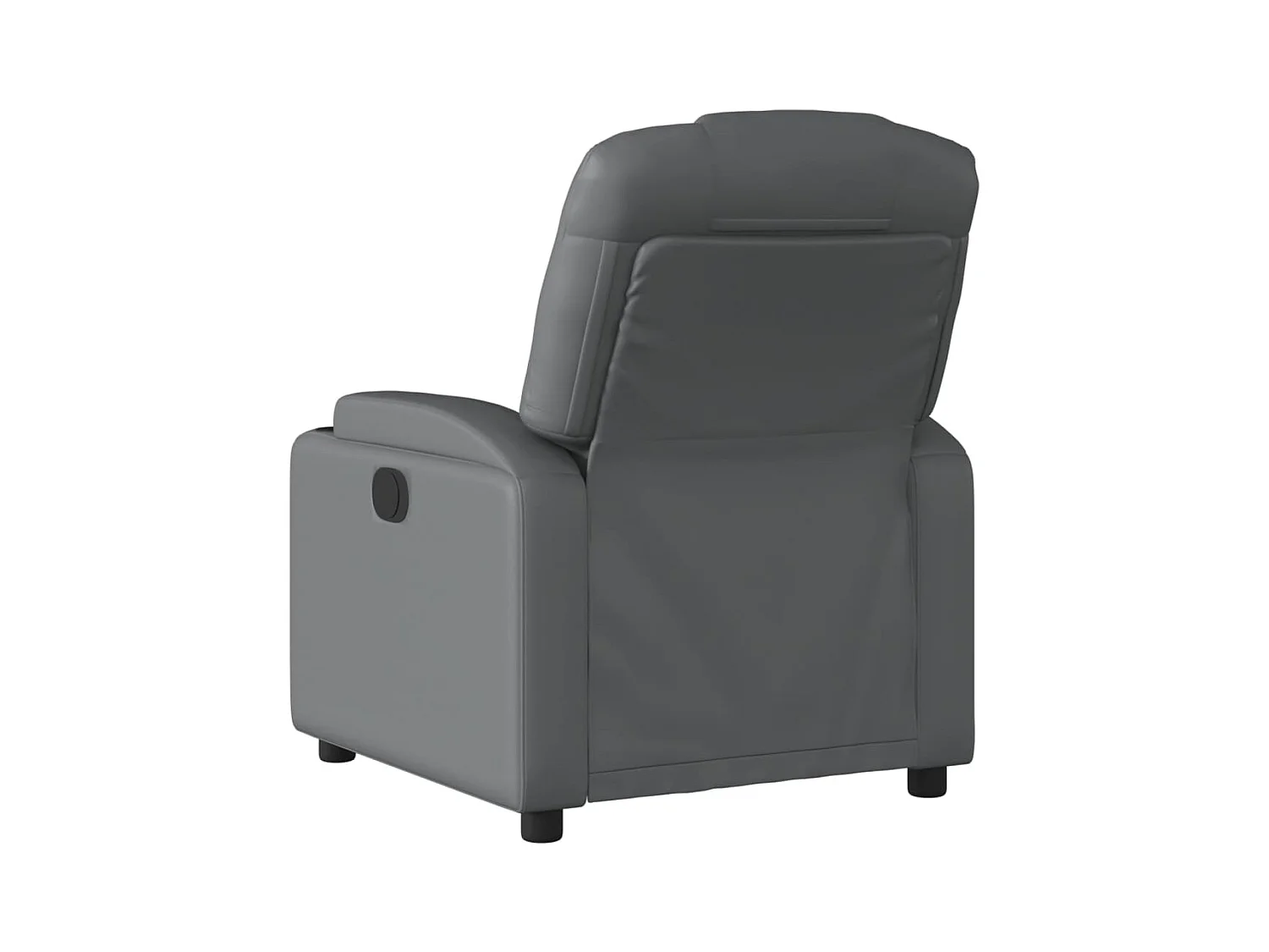 Fauteuil inclinable-Chaise de relax-Fauteuil salon gris similicuir SHL5346