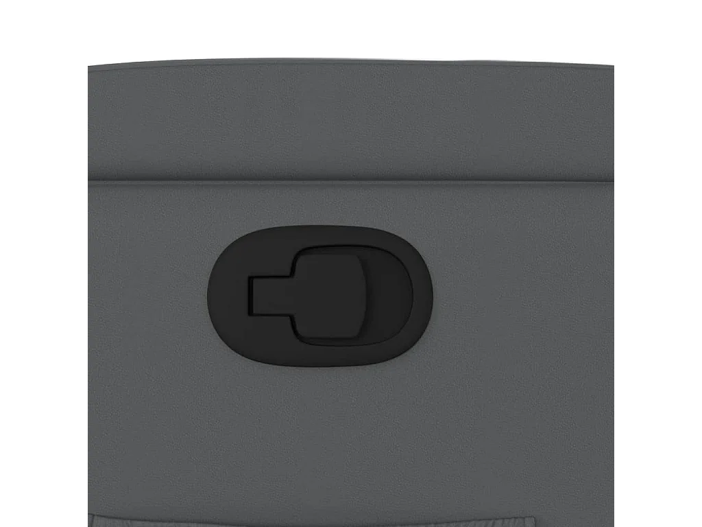 Fauteuil inclinable-Chaise de relax-Fauteuil salon gris similicuir SHL5346