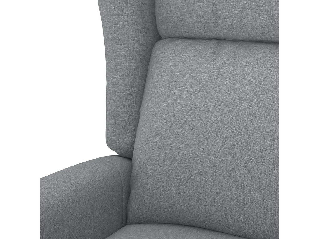 Fauteuil de télévision 73x95x103 cm Gris clair Tissu SHL1631