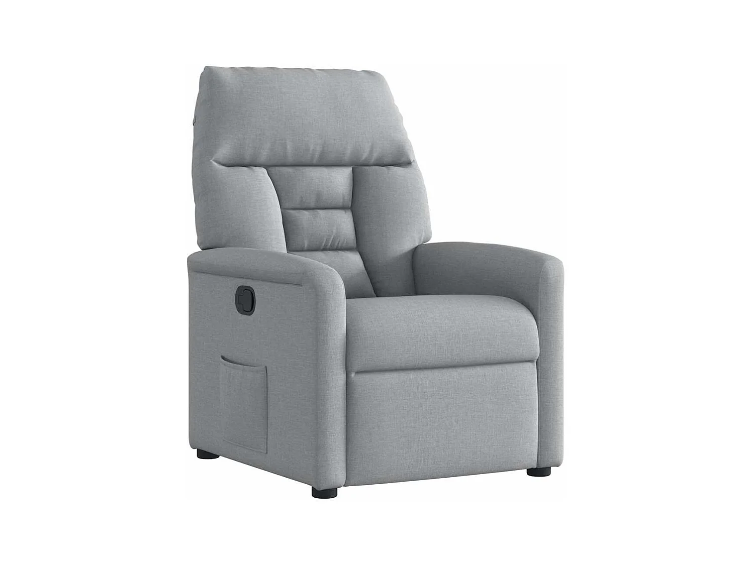 Fauteuil inclinable-Chaise de relax-Fauteuil TV Gris clair Tissu SHL2349