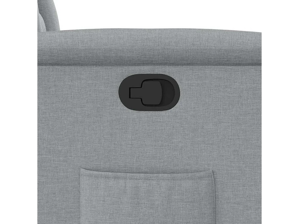 Fauteuil inclinable-Chaise de relax-Fauteuil TV Gris clair Tissu SHL2349