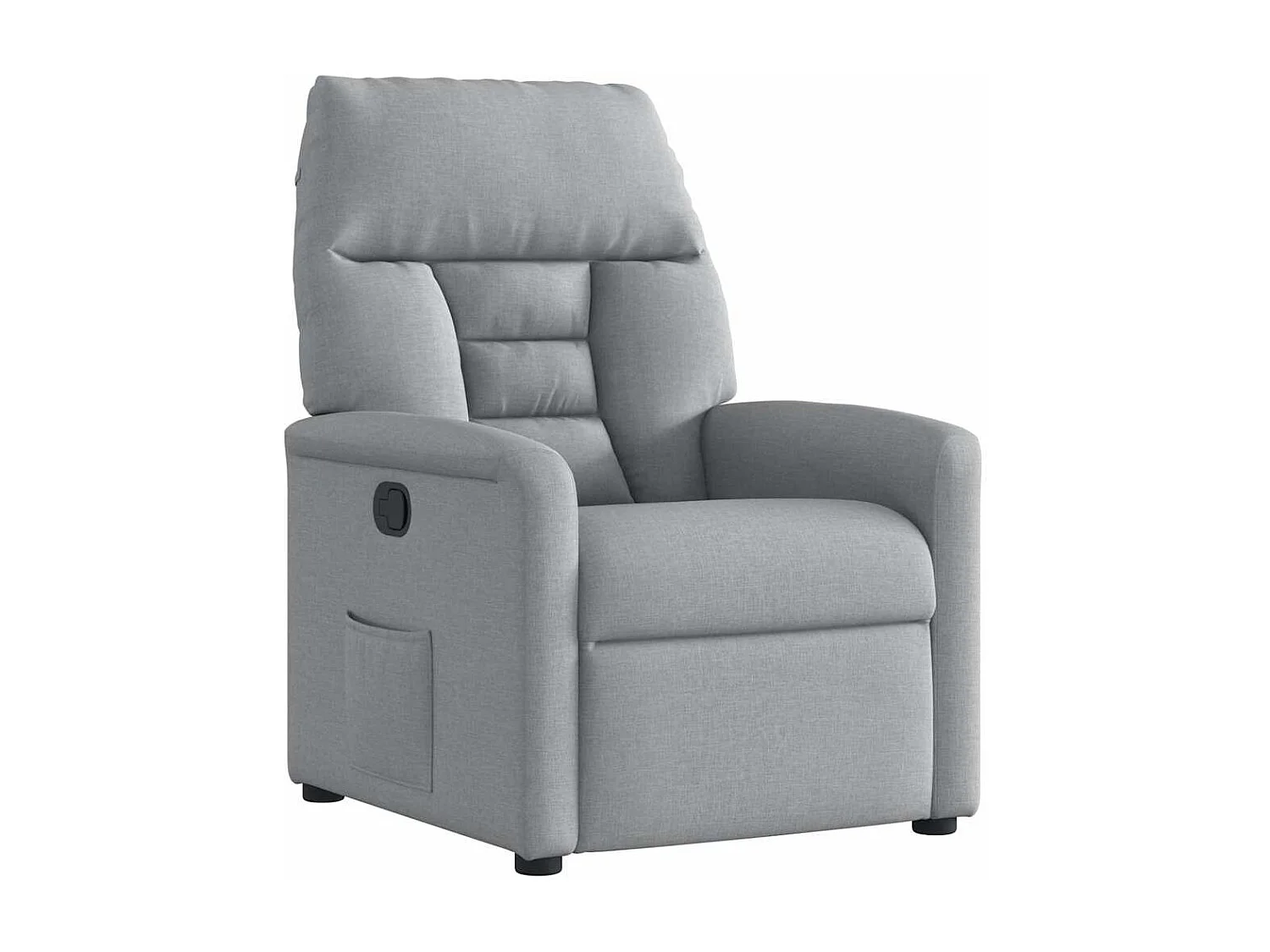 Fauteuil inclinable-Chaise de relax-Fauteuil TV Gris clair Tissu SHL2349
