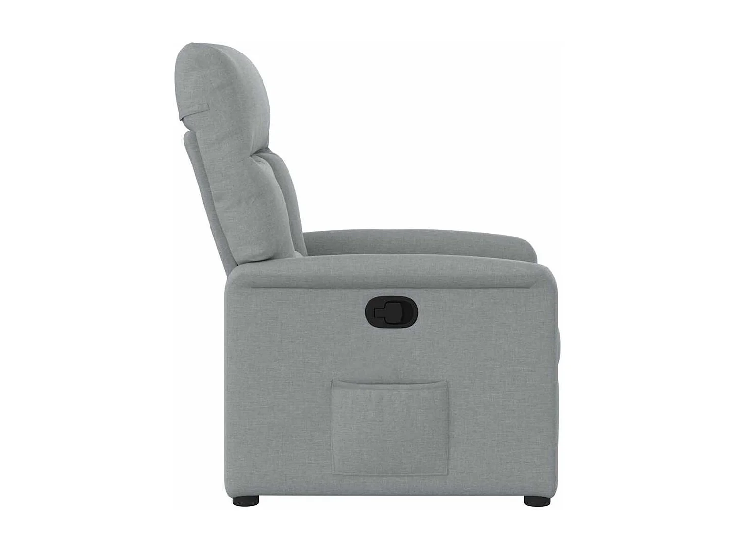 Fauteuil inclinable-Chaise de relax-Fauteuil TV Gris clair Tissu SHL2349