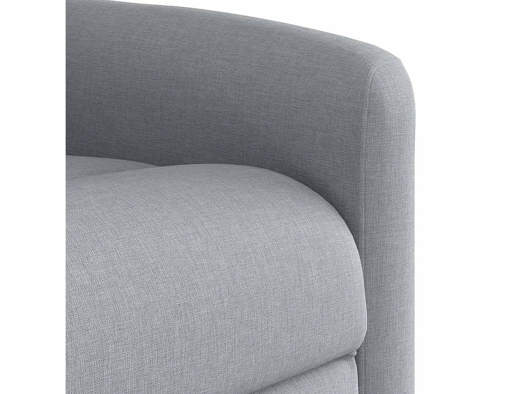 Fauteuil inclinable-Chaise de relax-Fauteuil TV Gris clair Tissu SHL2349