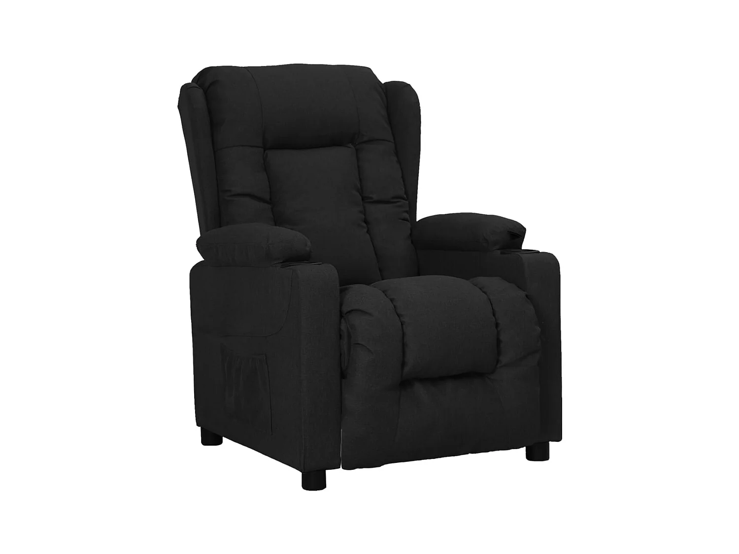 Fauteuil de Salon-Chaise de relax Noir Tissu SHL5456