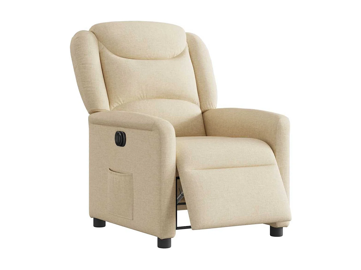 Relaxsessel Elektrisch | Lounge Sessel indoor Creme Stoff SHL17201