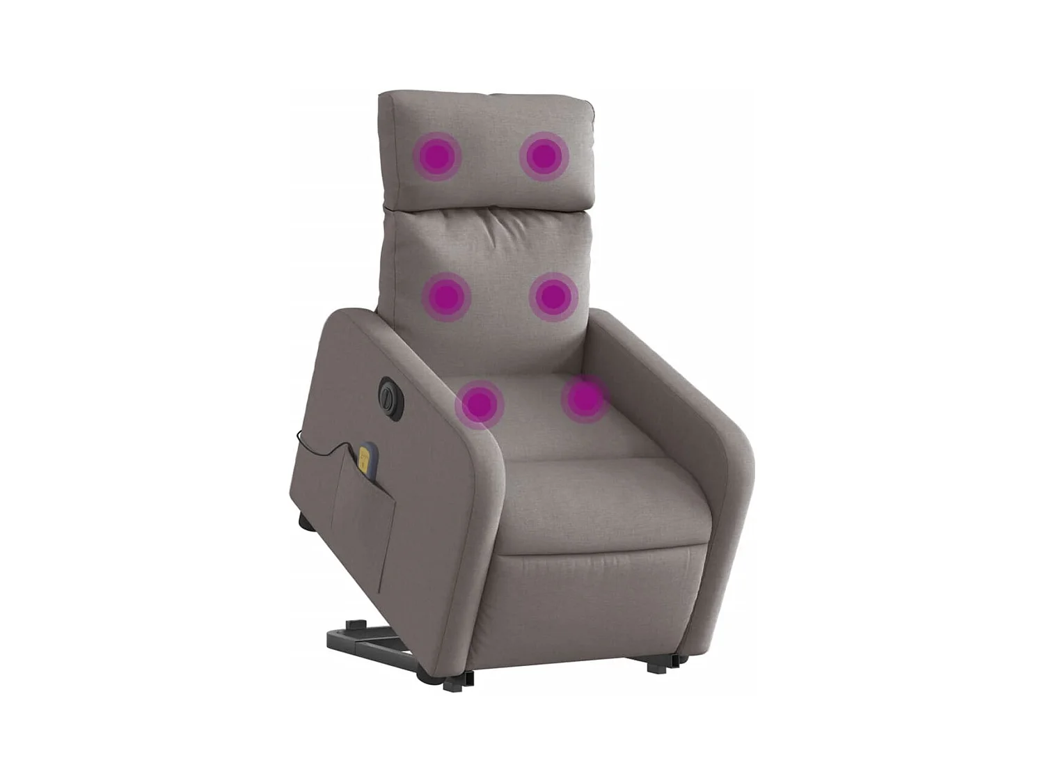 Sillón de salón | Silla | Sillón de masaje eléctrico reclinable elevable tela taupé SHL6761